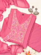 Mehfil Pink Kurta Set