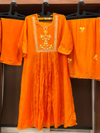 Tangerine Kurta Set
